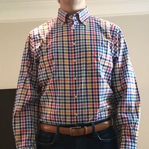 NEW Scott Barber Plaid Large Shirt (NEVER WORN)